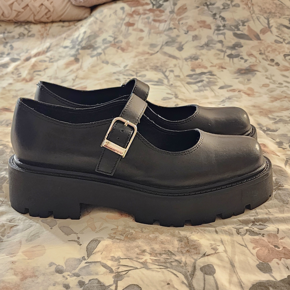 Aldo Black Platform Mary Janes